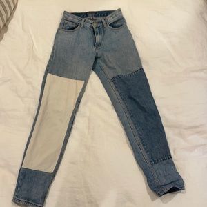 Brandy Melville Colorblock Jeans